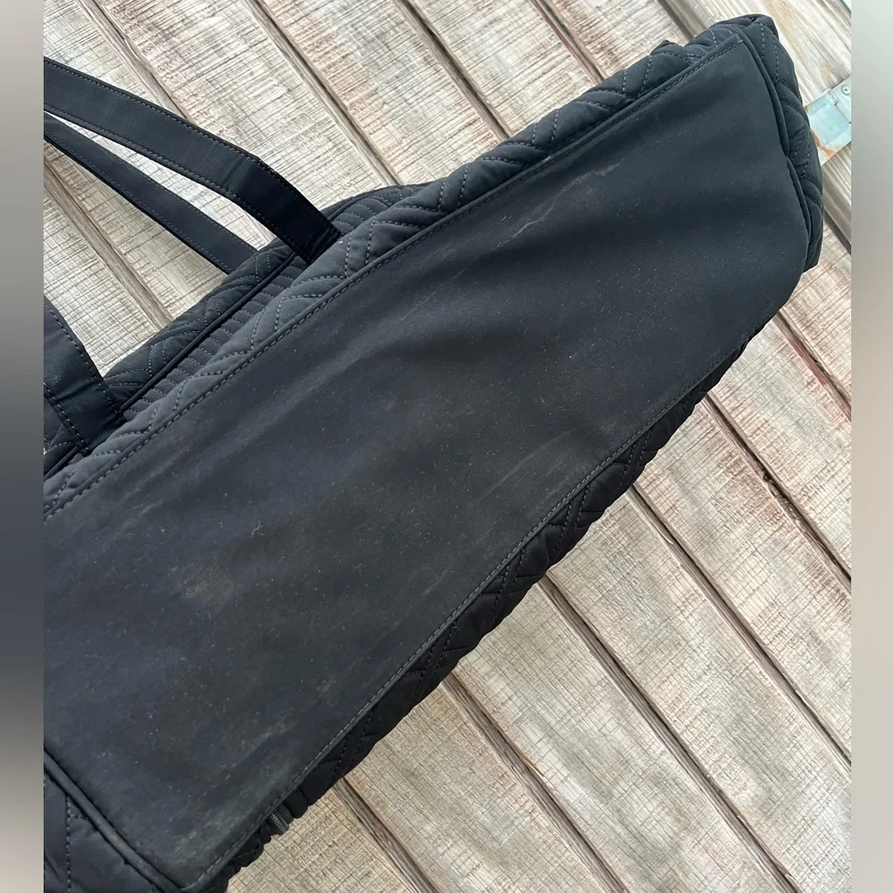 Vera Bradley black quilted The stroll tote/diaper bag
